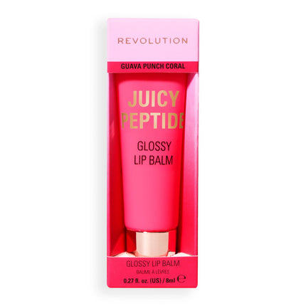 Makeup Revolution Juicy Peptide Lip Balm Guava Rum Punch Coral