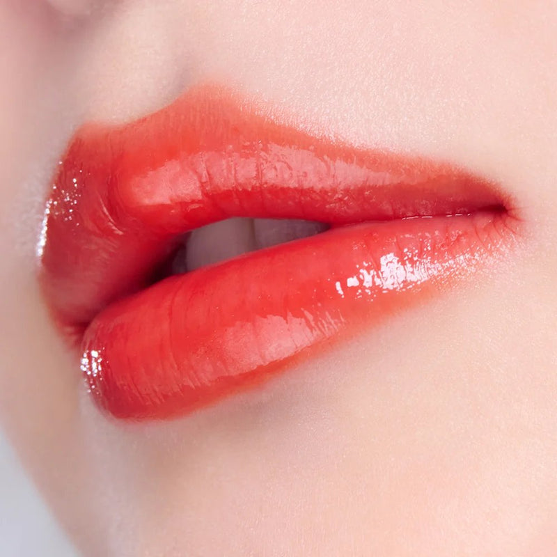 Mary & May Blooming Glow Lip 09 Sunset Tangerine, oranje lipgloss met glanzende finish