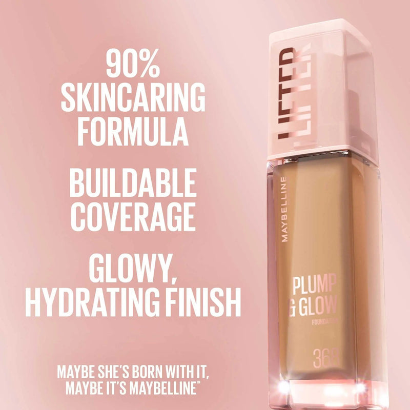 Maybelline Lifter Plump & Glow Foundation 118, hydraterende foundation met stralende finish, foto 6 van 6