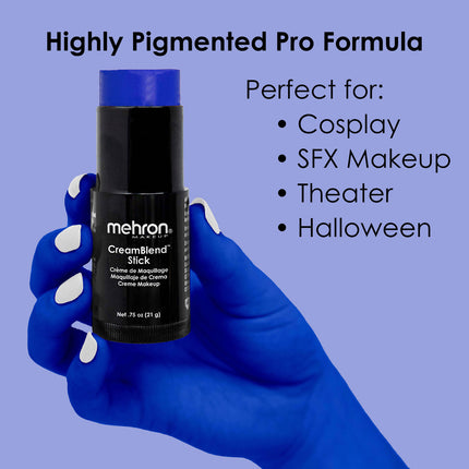 Mehron Makeup CreamBlend Stick Blue