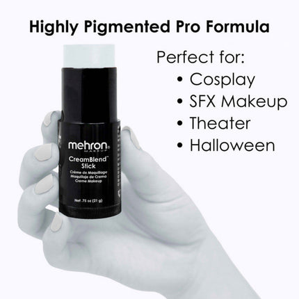 Mehron Makeup CreamBlend Stick Moonlight White