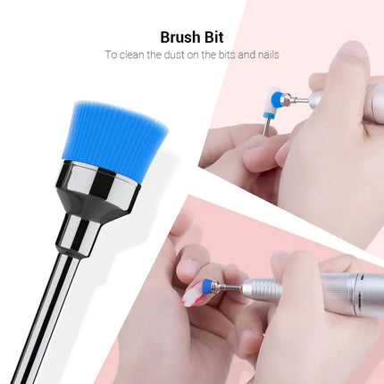 MelodySusie Diamond Cuticle Nail Drill Bits Set 10Pcs