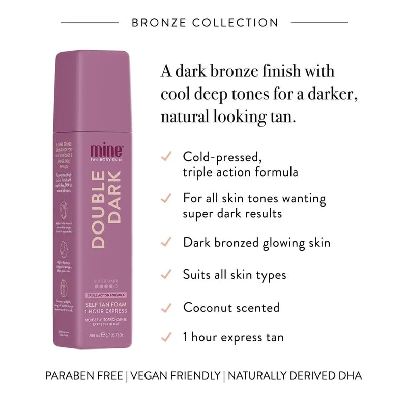 MineTan Double Dark Self Tan Foam