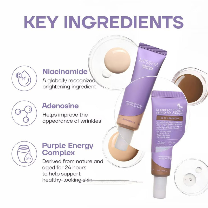 Missha M Perfect Cover Serum B.B Cream Pro 25 Warm Beige
