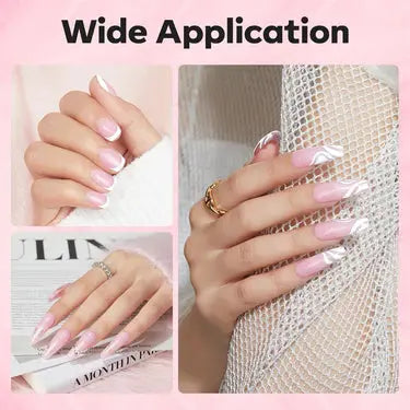 Modelones 8-in-1 Builder Nail Gel Nude Pink Glitter