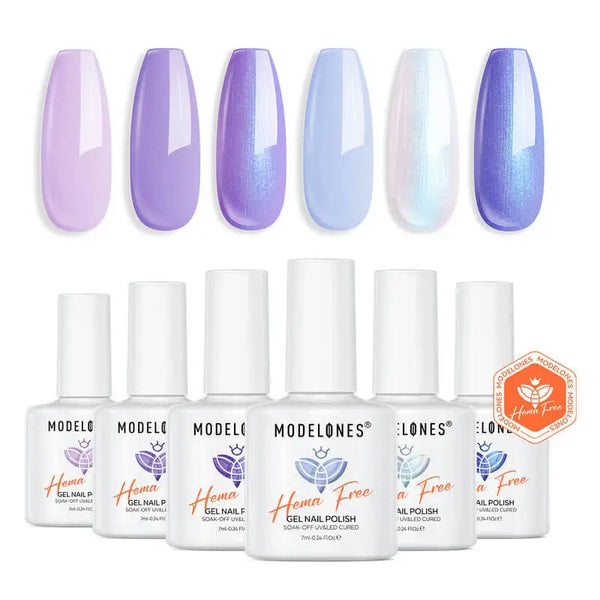 Modelones Gel Nail Polish Set Lustrous Starry Cosmos