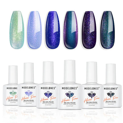 Modelones Gel Nail Polish Set Pixel Heart