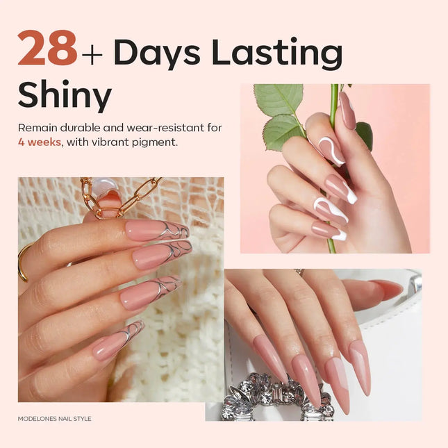 Modelones Solid Poly Nail Extension Gel Crystal Aurora