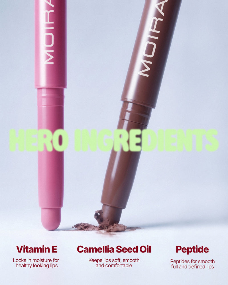 Moira Blur Lip Contour Liner 003 Rose Water, romige lipliner voor volle lippen, foto 6 van 7