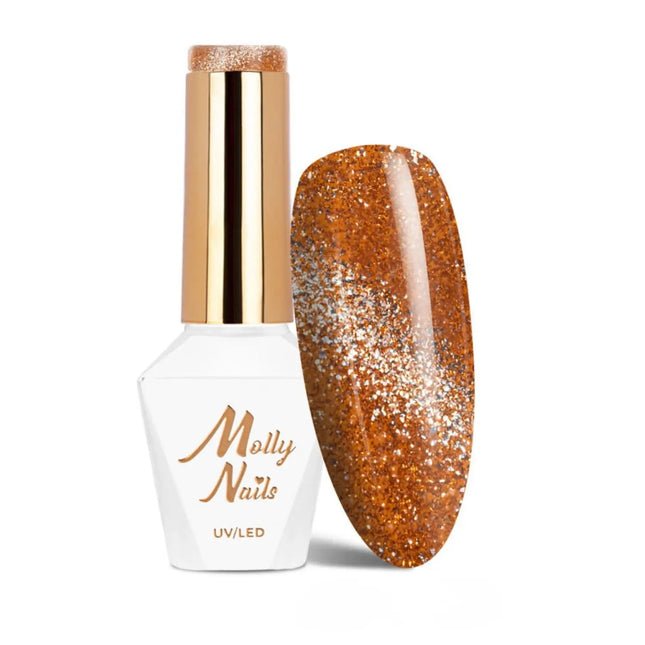 Molly Nails UV/LED Gel Polish Cat Eye Glacier Crush Nr 255 Copper