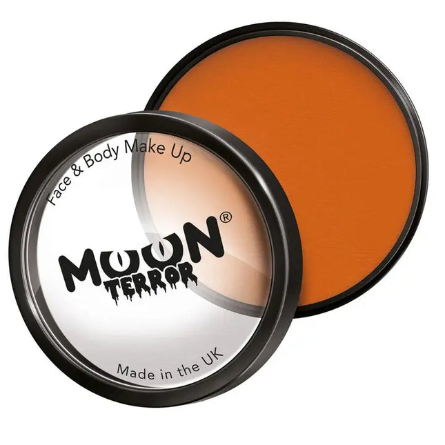 Moon Creations Moon Terror Halloween Pro Face Paint Cake Pots Pumpkin Orange