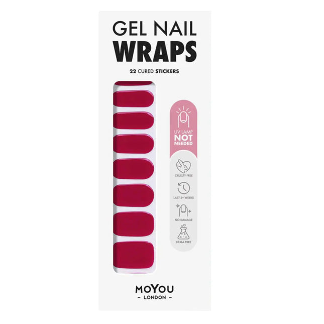 MoYou London Non-UV Gel Wraps Hot Drama