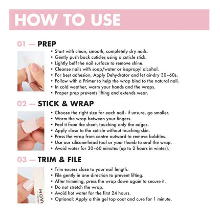 MoYou London Non-UV Gel Wraps Savage Chic