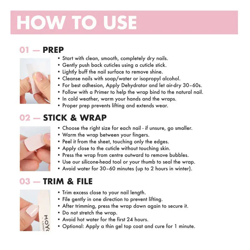 MoYou London Non-UV Gel Wraps Skyfall
