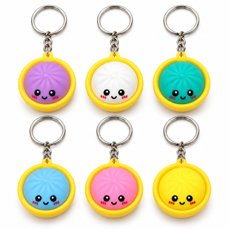 Mystery Keychain Dumpling Blind Box Squishy