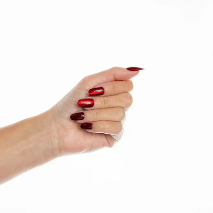 Nail HQ Oval Cherry Kiss Cat Eye Nails