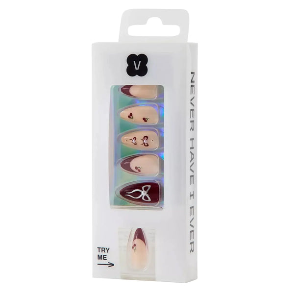 Never Have I Ever Press-On Nails Cherry Cola