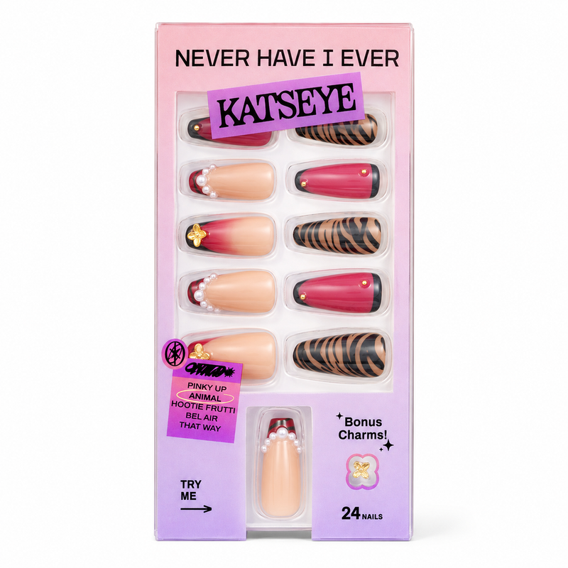 Never Have I Ever Press-On Nails Katseye Animal
