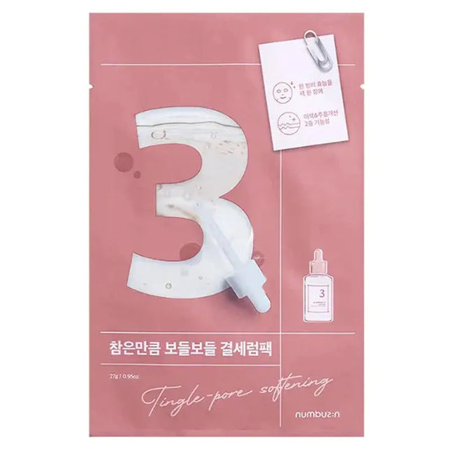 Numbuzin No.3 Tingle-Pore Softening Sheet Mask
