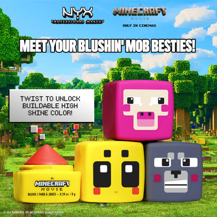 NYX Professional Makeup A Minecraft Movie Cheeky Mob Balms Blush Honeycomb Hottie