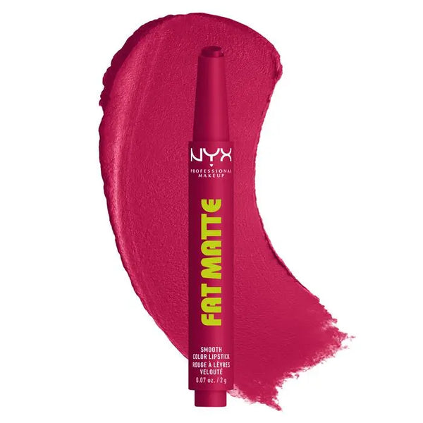 NYX Professional Makeup Fat Matte Smooth Color Lipstick Hibiscus Hug