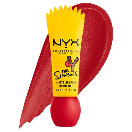 NYX Professional Makeup Simpson Smushy Blurred Finish Matte Lip Balm Bart Rebel Red