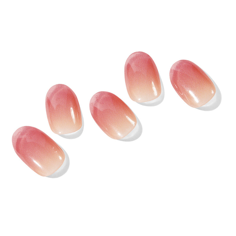 Ohora Semi Cured Gel Nail Strips N Basic Nails No.1, semi-uitgeharde gellakstrips met marsala gradient