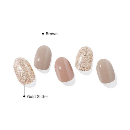 Ohora Semi Cured Gel Nail Strips N Carmel