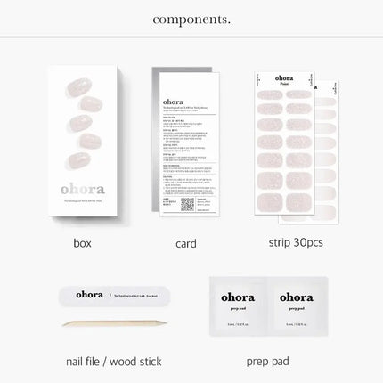 Ohora Semi Cured Gel Nail Strips N Dress Up