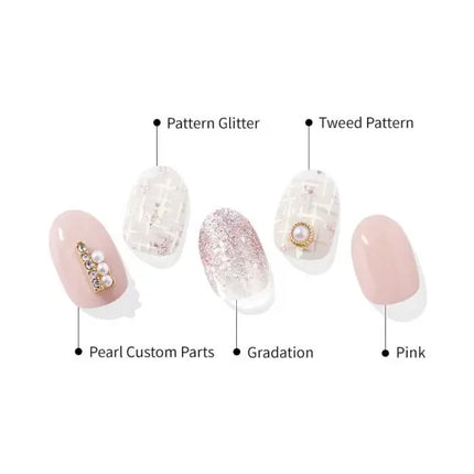 Ohora Semi Cured Gel Nail Strips N Perle De Coco