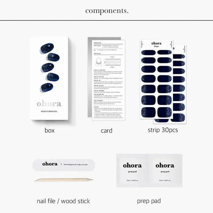 Ohora Semi Cured Gel Nail Strips N Polaris