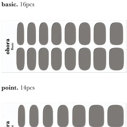 Ohora Semi Cured Gel Nail Strips N Tint Black