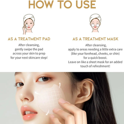 OOTD Glass Skin Rice Water Toner Pad