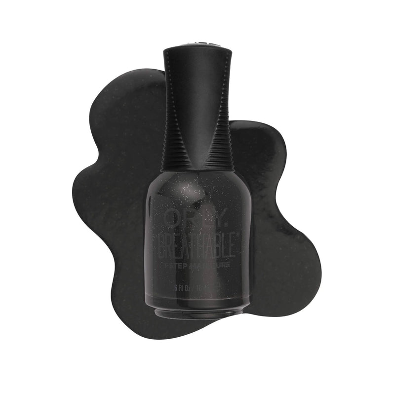 Orly Mani-festo Nail Polish Collection It's Onyxpected nagellak met zwarte obsidian shimmer