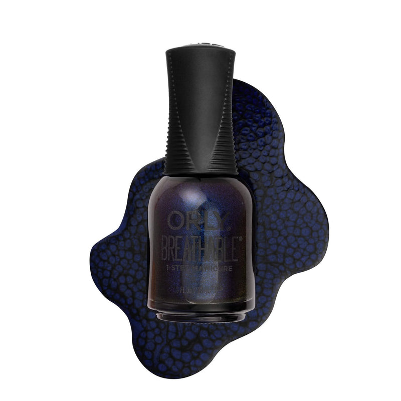 Orly Mani-festo Nail Polish Collection This Ore That, nagellak met zwarte basis en trichromatische shimmer