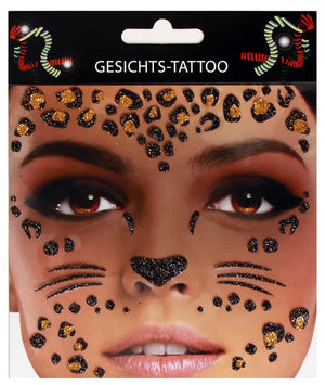 Face Tattoo Sticker Leopard