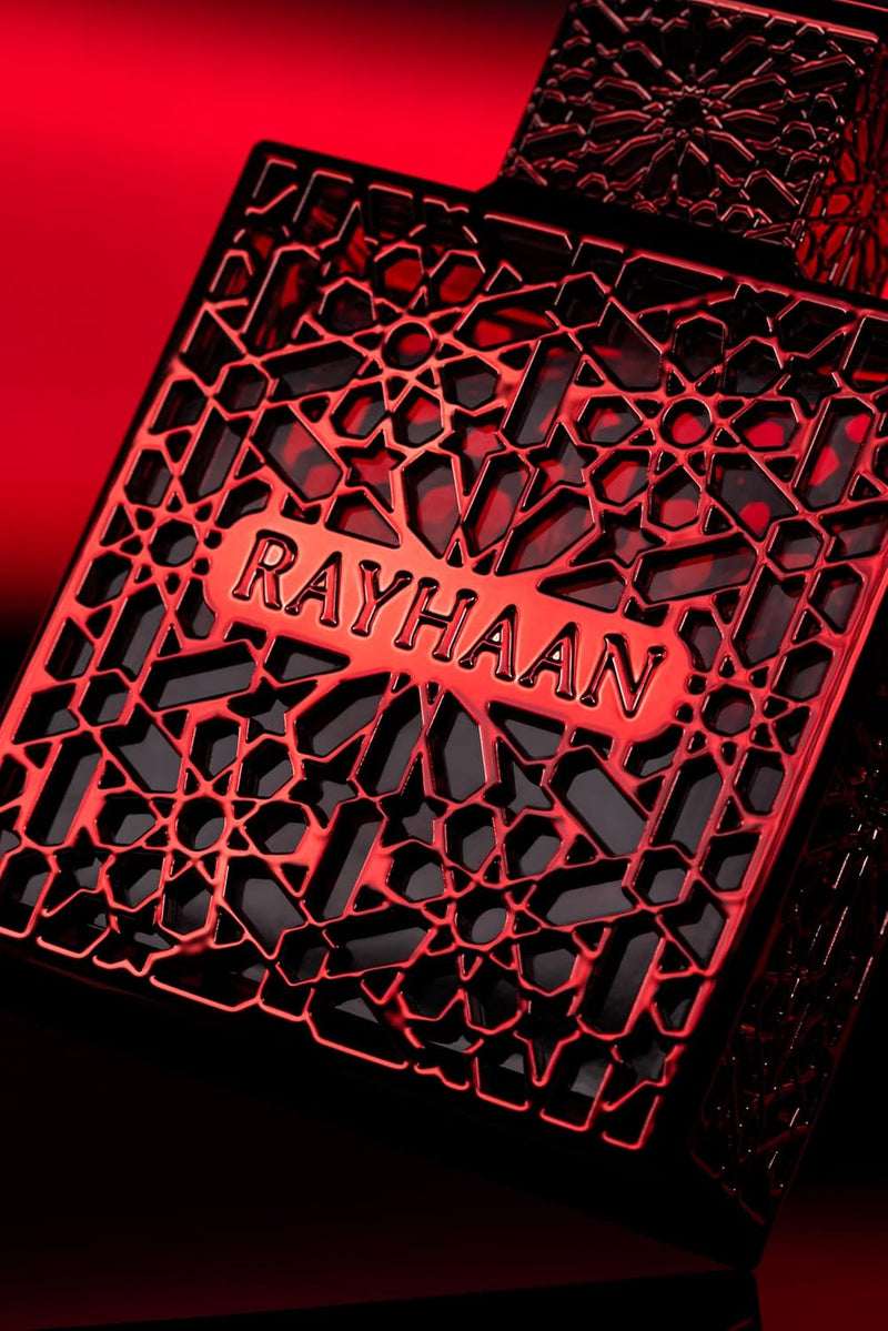 Rayhaan Crimson Eau de Parfum, oriëntaalse vanille geur voor heren, foto 5 van 8