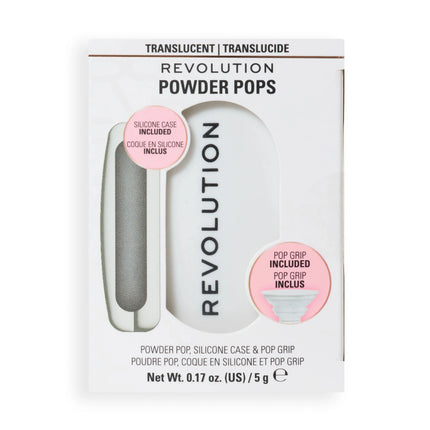 Revolution Powder Pops Translucent & Pop Grip & Silicone Case White