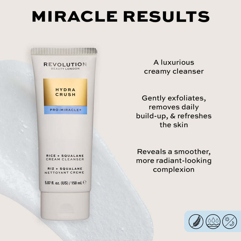 Revolution Pro Miracle Hydra Crush Rice + Squalene Cream Cleanser