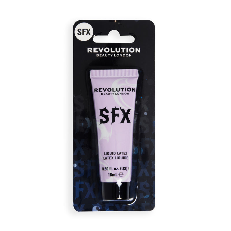 Revolution SFX Liquid Latex in Blisterverpackung, lila Tube auf schwarzer Karte