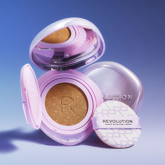 Revolution Superdewy Cushion Foundation Fair Neutral, foundation met dewy finish, foto 3 van 10
