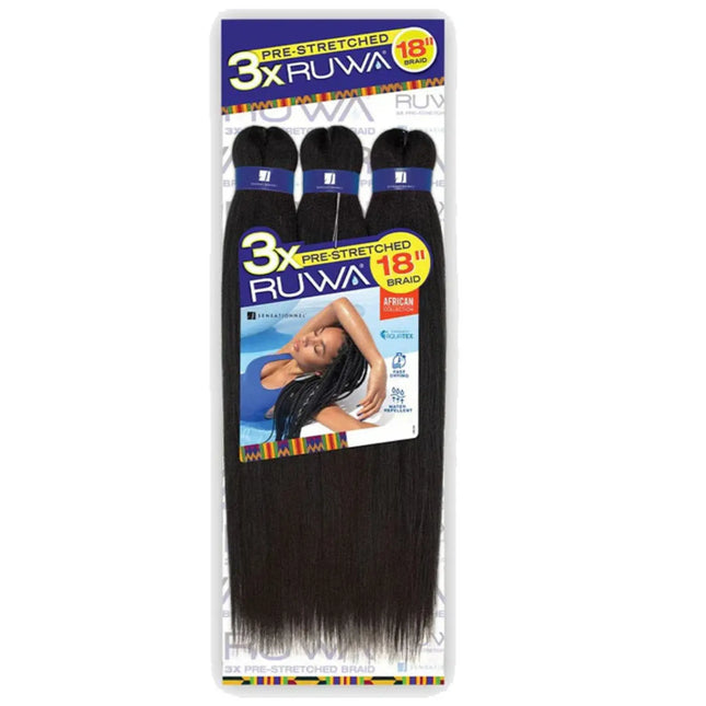 Ruwa Pre-Stretched 18" Braiding Hair