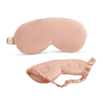 Smug Cloud Padded Satin Sleep Mask Caramel
