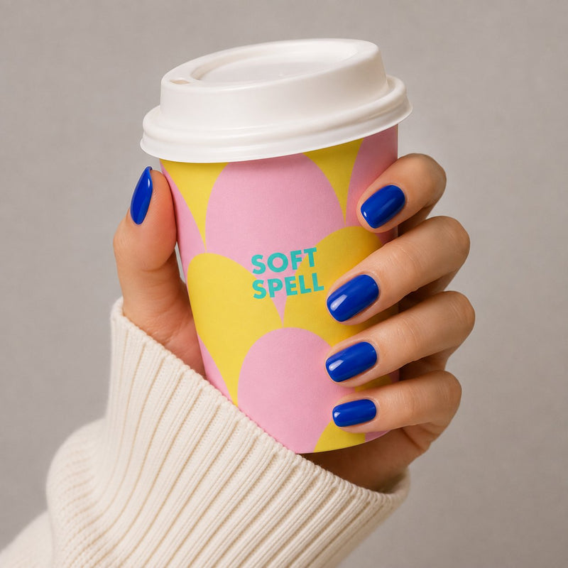 Soft Spell Press On Nails Royal Blue