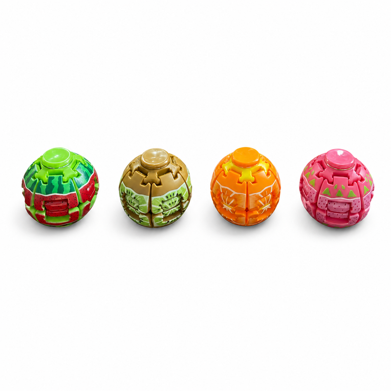 Mystery Fidget Spinner Ball Fruit van Boozyshop, fidget toy om mee te friemelen
