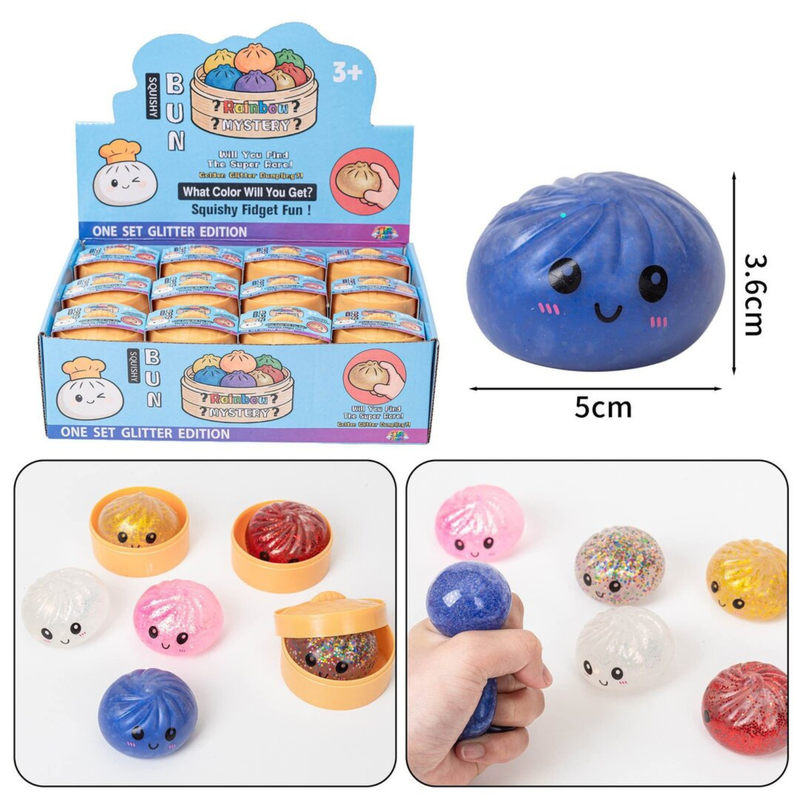 Squishy Mystery Squishy Glitter Bun Dumplings Small