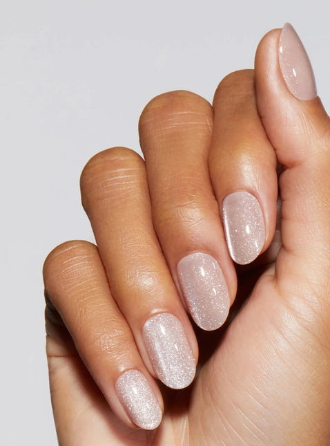 Static Nails Reusable Pop-On Manicure Pops For Champagne Velvet Round