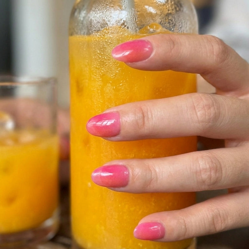 Nailo gellak stickers Sunrise Sorbet, verloop van roze naar oranje