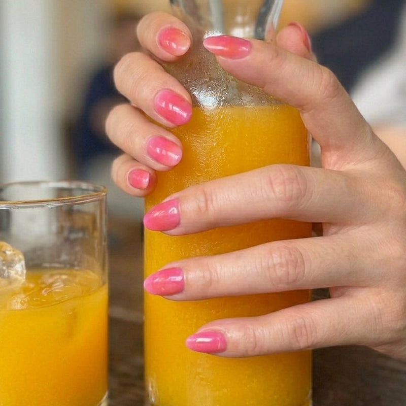 Nailo gellak stickers Sunrise Sorbet, verloop van roze naar oranje