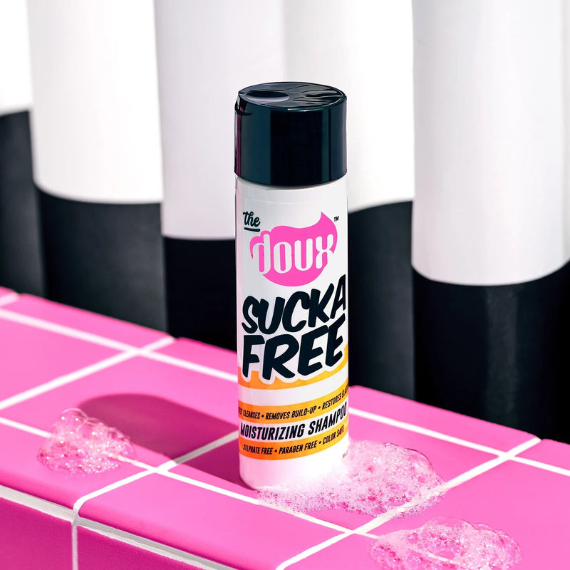 The Doux Sucka Free Moisturizing Shampoo, hydraterende shampoo voor diepe reiniging en vochtbehoud